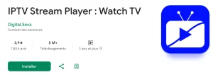 application iptv strea player depuis google play