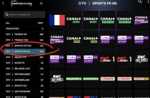QHDTV IPTV SHOP IPTV Premium sans coupure - Parfait pour foot Application IPTV premium affichant des chaînes de sport françaises en HD.