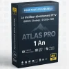 Abonnement IPTV Atlas Pro France - 12 mois - plus de 10000 Chaînes & 21000 VOD - Qualité 4K